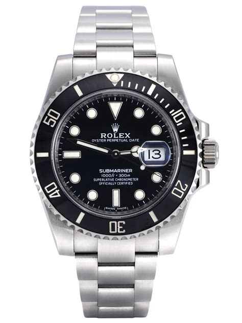 rolex submariner black second hand